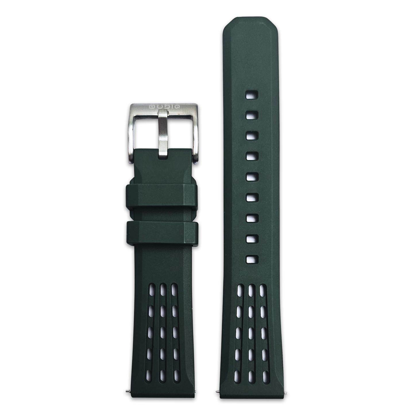 FKM Rubber Strap - GREEN 20mm