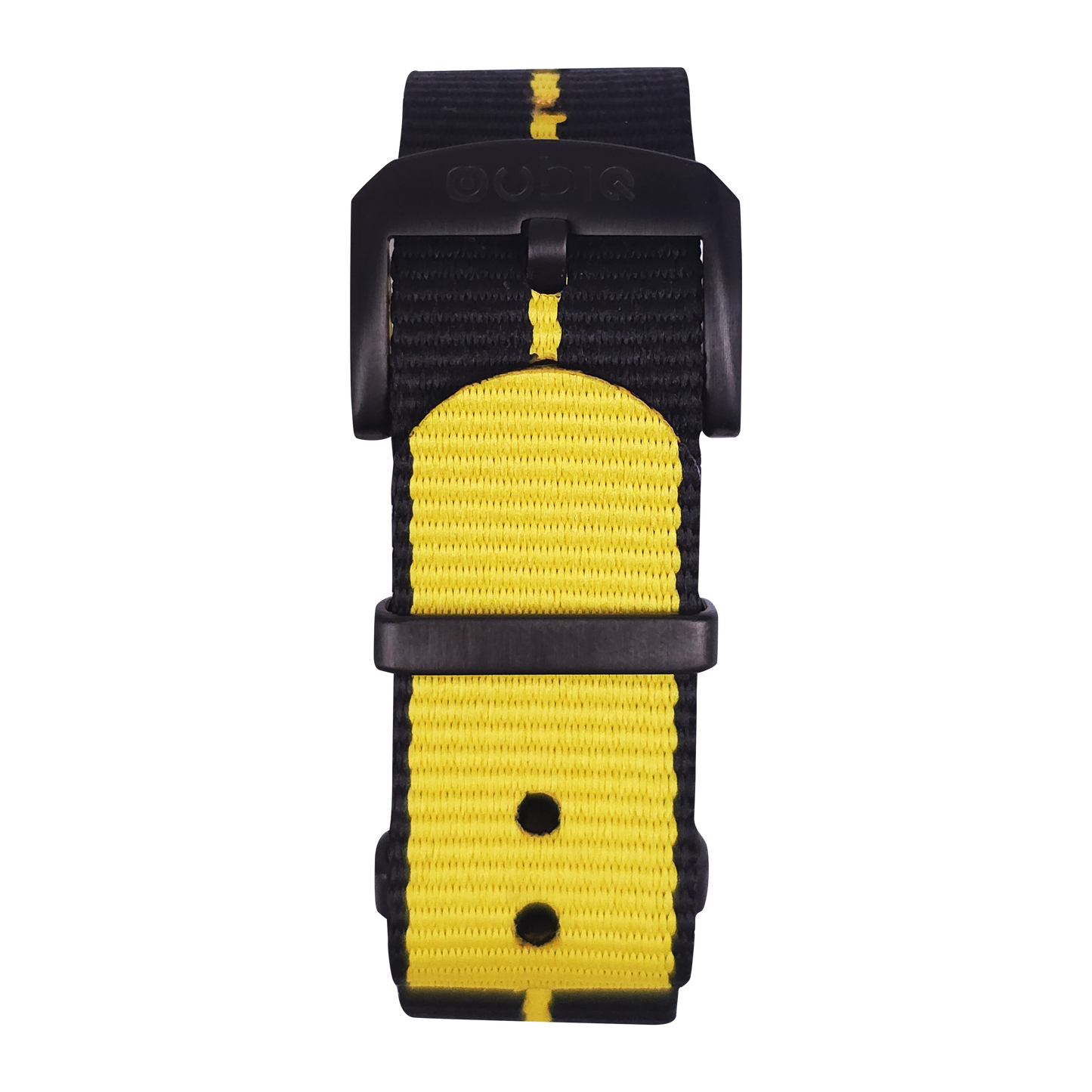 Nylon Strap - BLACK with YELLOW Stripe