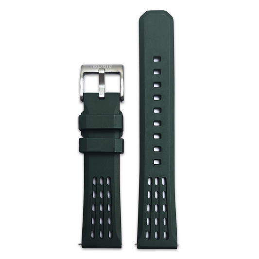 FKM Rubber Strap - GREEN 20mm