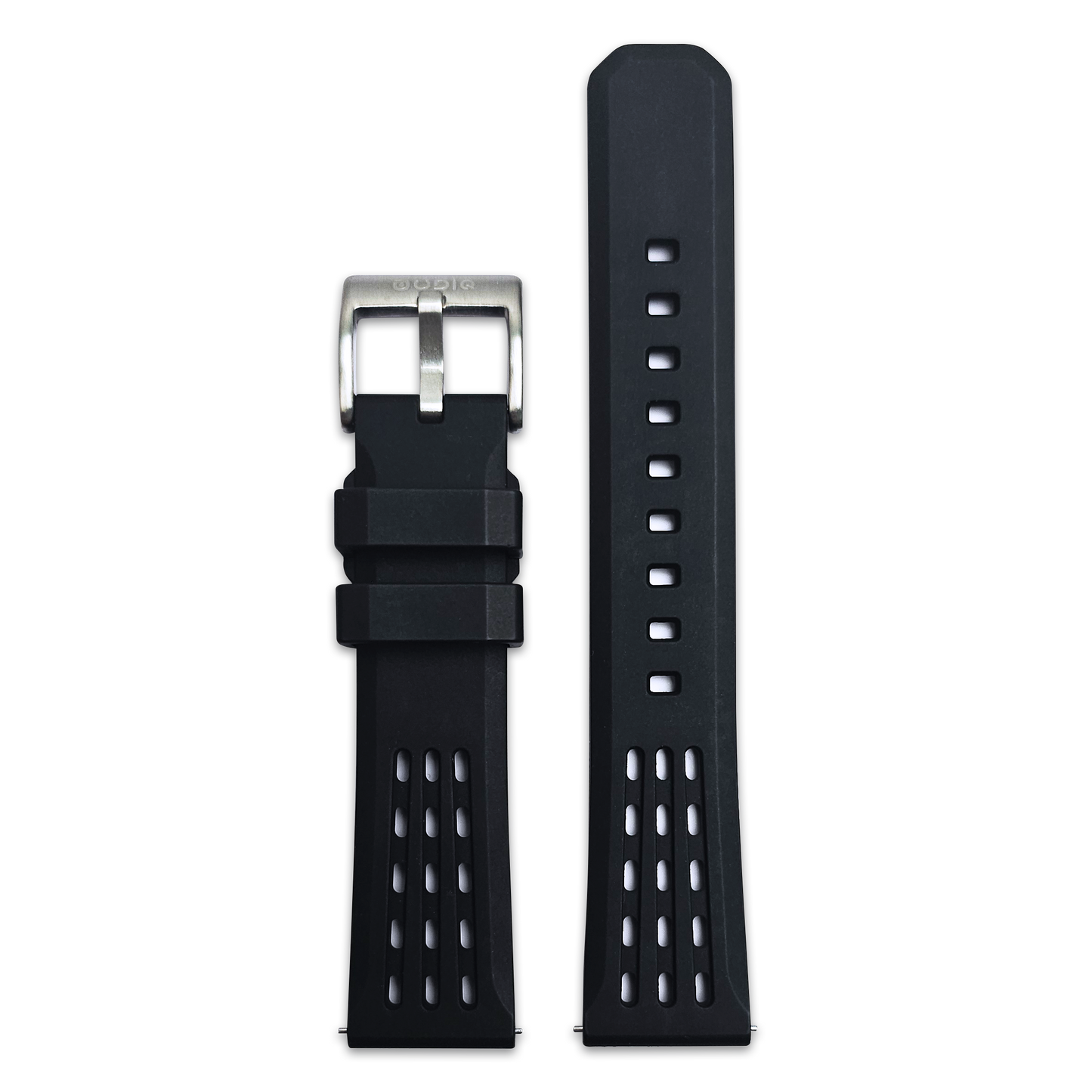 FKM Rubber Strap - BLACK 20mm