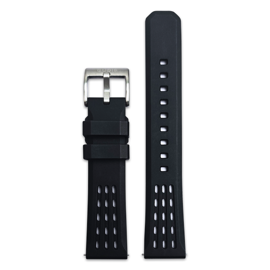 FKM Rubber Strap - BLACK 20mm