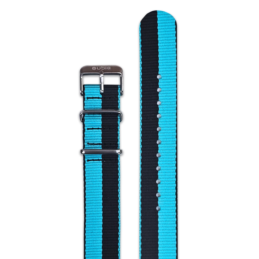 Nylon Strap - BLACK/TEAL 20mm