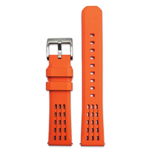 FKM Rubber Strap - ORANGE 20mm